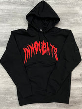Load image into Gallery viewer, “MIDNIGHT RED” CROSSBONE HOODIE
